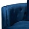 Baxton Studio Deserae Glam and Luxe Navy Blue Velvet and Brushed Gold Metal Sofa 244-13618-ZORO - alternate 3